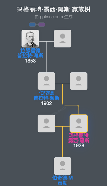 玛格丽特·露西·黑斯家族树全览