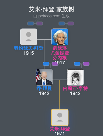 艾米·拜登 家族树全览