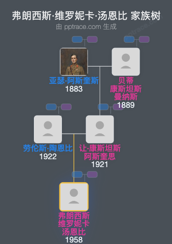 弗朗西斯·维罗妮卡·汤恩比家族树全览