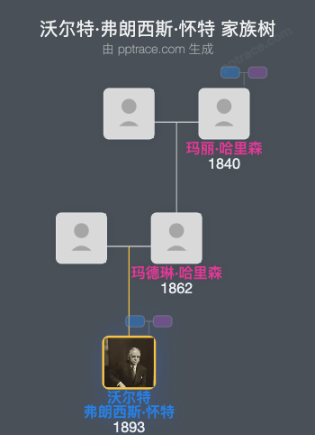 沃尔特·弗朗西斯·怀特家族树全览