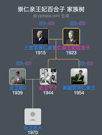 崇仁亲王妃百合子家族树全览