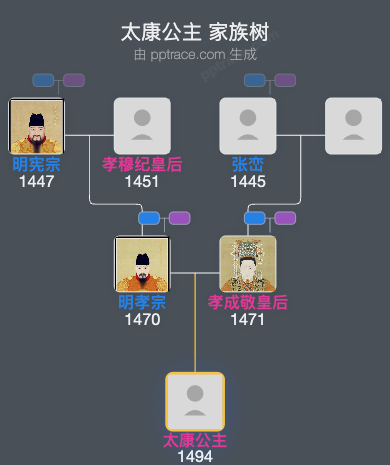 太康公主家族树全览