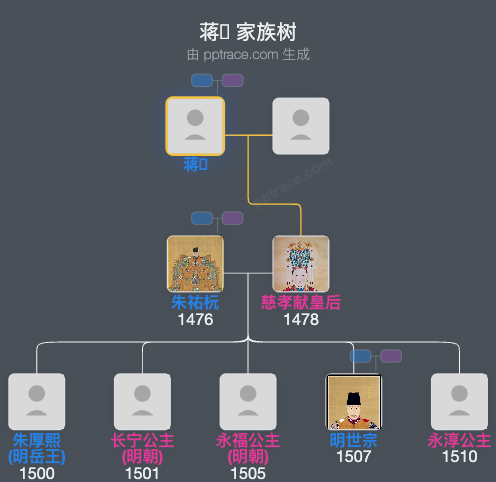 蒋𢽾家族树全览