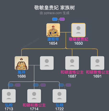 敬敏皇贵妃家族树全览