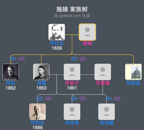 施娣 家族树全览