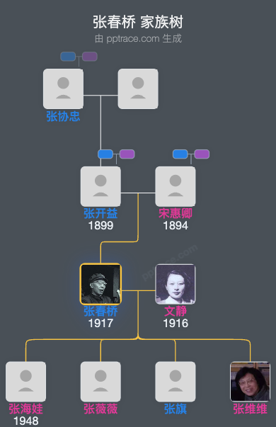 张春桥 家族树全览