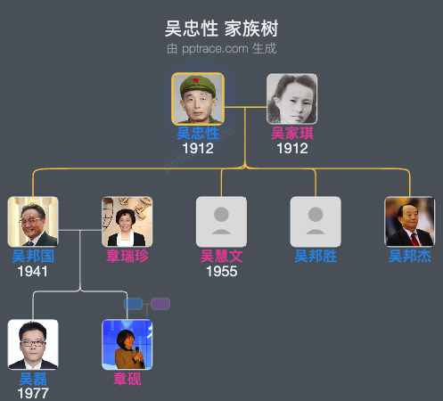 吴忠性 家族树全览