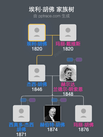 埃利·胡佛家族树全览