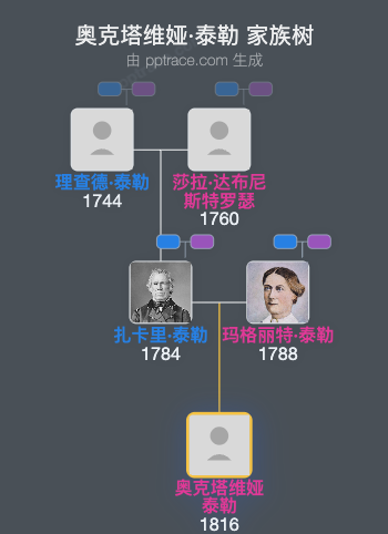 奥克塔维娅·泰勒家族树全览