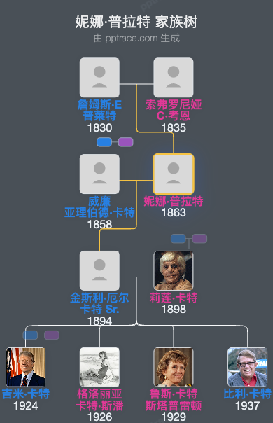 妮娜·普拉特家族树全览