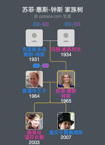 苏菲·惠斯-钟斯家族树全览