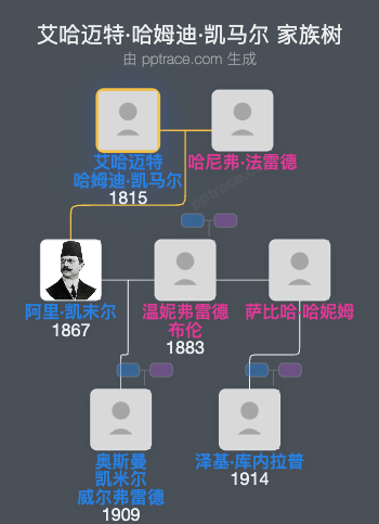 艾哈迈特·哈姆迪·凯马尔家族树全览