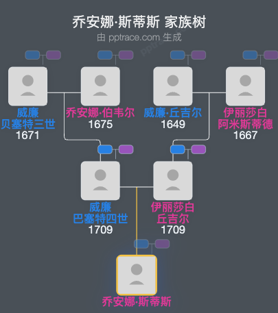 乔安娜·斯蒂斯家族树全览