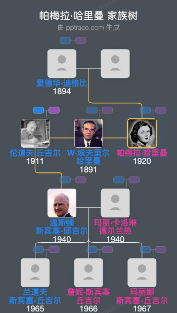 帕梅拉·哈里曼家族树全览