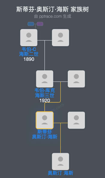 斯蒂芬·奥斯汀·海斯家族树全览