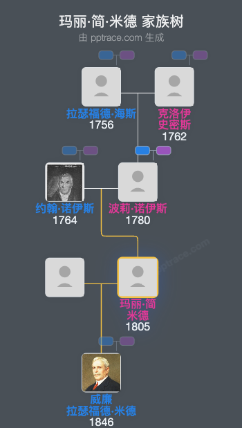 玛丽·简·米德家族树全览