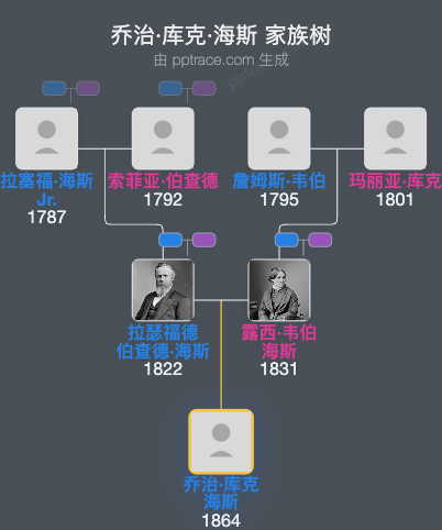 乔治·库克·海斯家族树全览