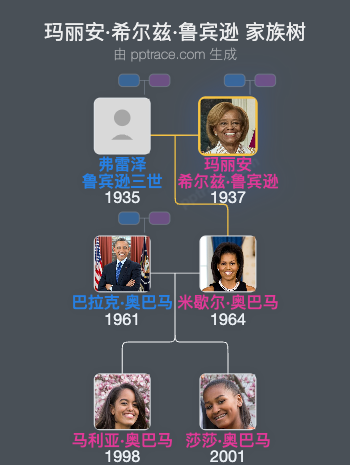 玛丽安·希尔兹·鲁宾逊 家族树全览