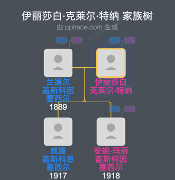 伊丽莎白·克莱尔·特纳家族树全览