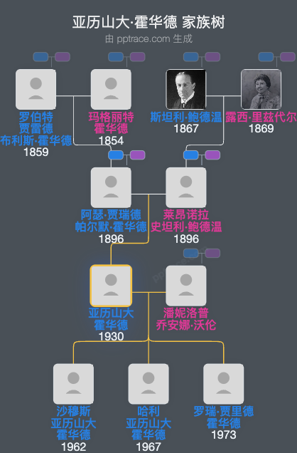 亚历山大·霍华德家族树全览