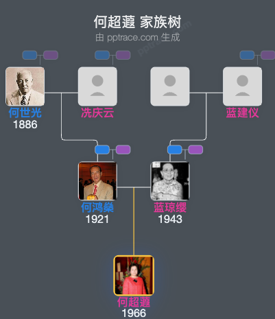 何超蕸 家族树全览