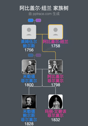 阿比盖尔·纽兰家族树全览