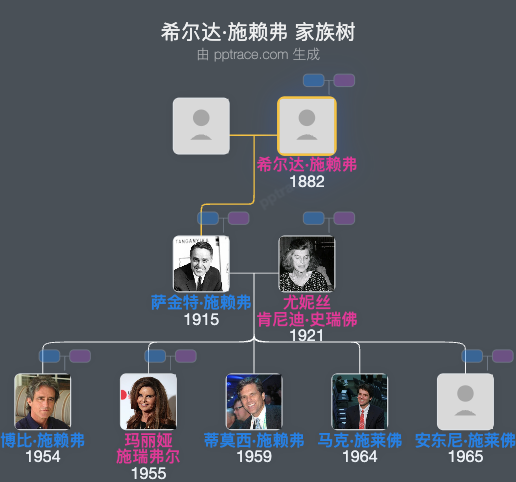 希尔达·施赖弗家族树全览