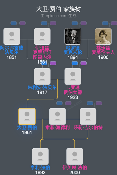 大卫·费伯家族树全览