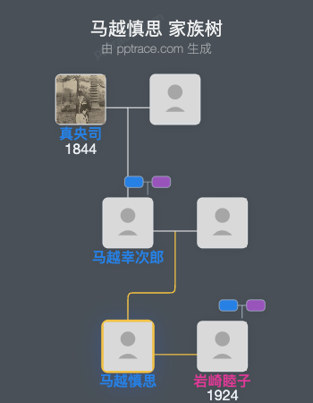 马越慎思家族树全览