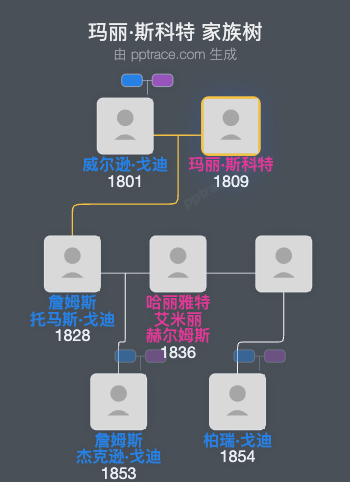 玛丽·斯科特家族树全览