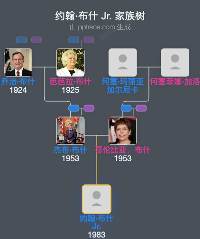 约翰·布什 Jr.家族树全览