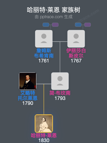 哈丽特·莱恩家族树全览
