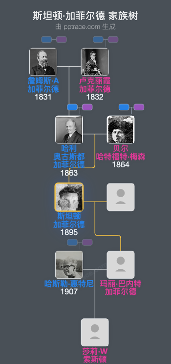斯坦顿·加菲尔德家族树全览