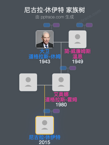 尼古拉·休伊特家族树全览