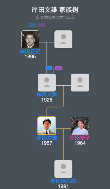 岸田文雄家族树全览