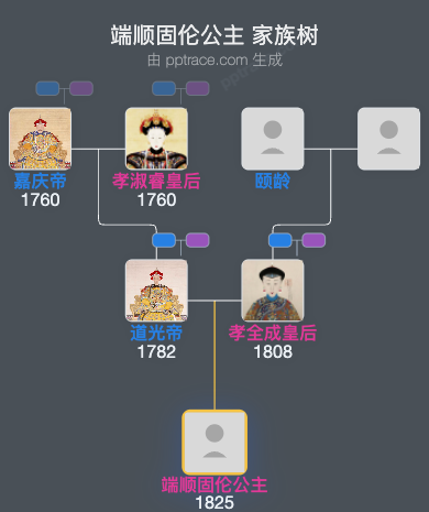 端顺固伦公主家族树全览
