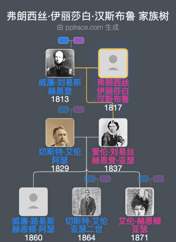 弗朗西丝·伊丽莎白·汉斯布鲁家族树全览