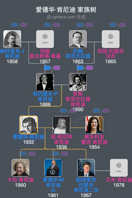 爱德华·肯尼迪家族树全览