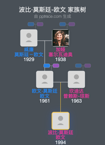 波比·莫斯廷-欧文家族树全览