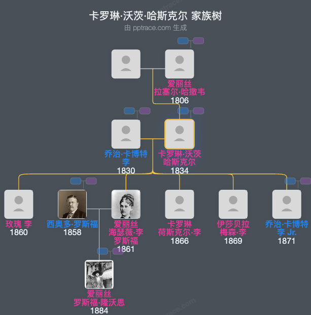 卡罗琳·沃茨·哈斯克尔家族树全览