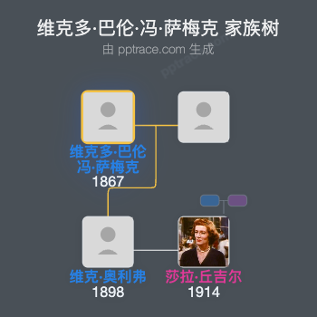 维克多·巴伦·冯·萨梅克家族树全览