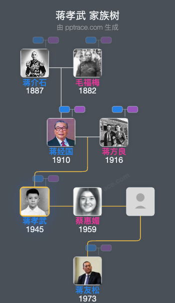 蒋孝武 家族树全览