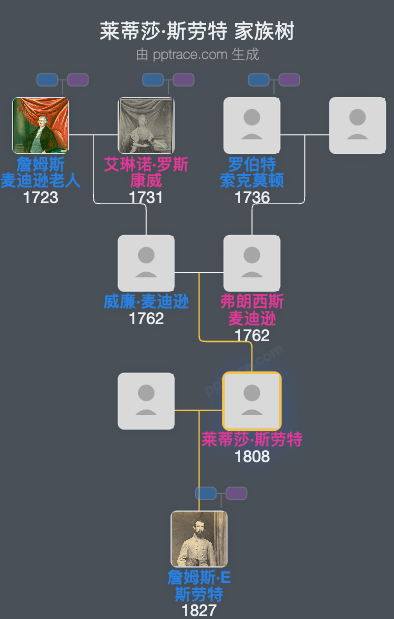 莱蒂莎·斯劳特家族树全览