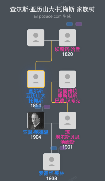 查尔斯·亚历山大·托梅斯家族树全览