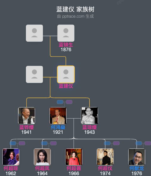 蓝建仪 家族树全览