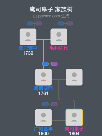 鹰司皐子家族树全览