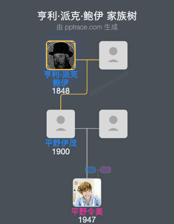 亨利·派克·鲍伊 家族树全览