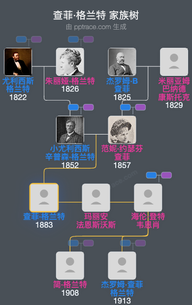 查菲·格兰特家族树全览