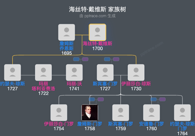 海丝特·戴维斯家族树全览