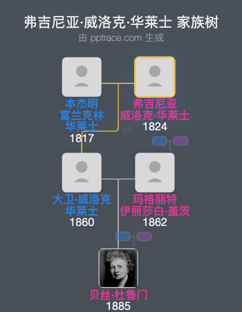 弗吉尼亚·威洛克·华莱士家族树全览